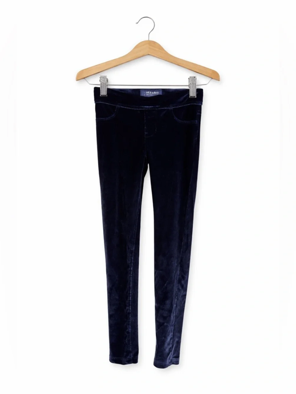 Old Navy Ballerina Navy Velvet Leggings for Girls Size XS Great Condition